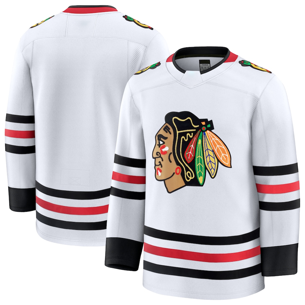Crovyle C.Blackhawks White Away Premium Jerseys