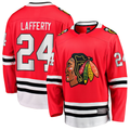 Crovyle C.Blackhawks #24 Sam Lafferty  Red Home Breakaway Jerseys