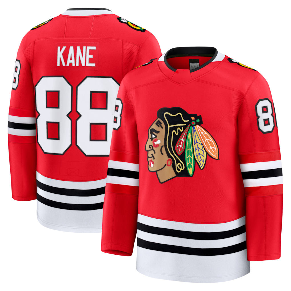 Crovyle C.Blackhawks #88 Patrick Kane Red Premium Jerseys