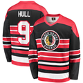 Crovyle C.Blackhawks #9 Bobby Hull Red Premier Breakaway Retired Player Jerseys