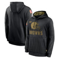 Crovyle C.Browns Black Salute to Service Pullover Hoodies Limited Blank Player Stitched Jerseys