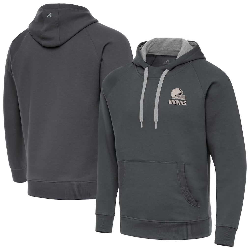Crovyle C.Browns Gray Brushed Carbon Pullover Hoodie Blank Player Limited Stitched Jerseys