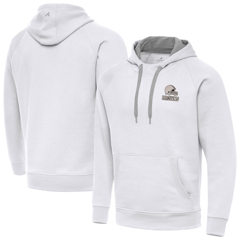 Crovyle C.Browns White Brushed Carbon Pullover Hoodie Blank Player Limited Stitched Jerseys