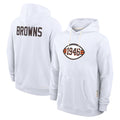 Crovyle C.Browns White Salute to Service Hoodie Blank Player Limited Stitched Jerseys