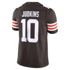 Crovyle C.Browns #10 Quinshon Judkins Brown Team Vapor F.U.S.E. Stitched Limited Jerseys