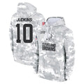 Crovyle C.Browns #10 Quinshon Judkins Player Arctic Camo Salute to Service Hoodies Limited Game Stitched Jerseys