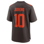 Crovyle C.Browns #10 Quinshon Judkins Player Brown Game Stitched Jerseys