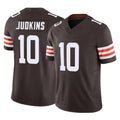 Crovyle C.Browns #10 Quinshon Judkins Player Brown Vapor F.U.S.E. Limited Home Game Stitched Jerseys