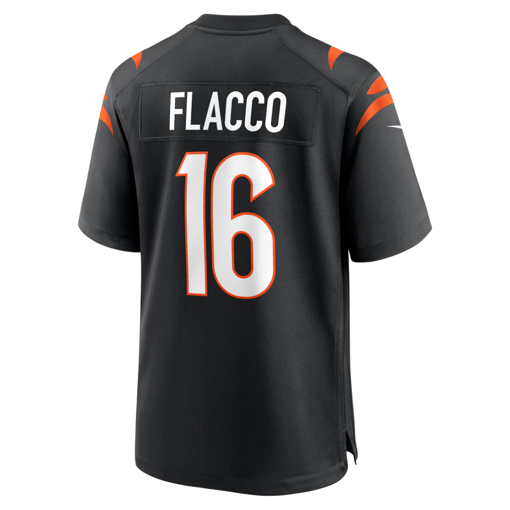 Crovyle C.Bengals #16 Bengals Joe Flacco Black Team Game Stitched Jerseys