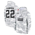 Crovyle C.Browns #22 Dylan Sampson Player Arctic Camo Salute to Service Hoodies Limited Game Stitched Jerseys