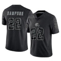 Crovyle C.Browns #22 Dylan Sampson Player Black Reflective Home Game Stitched Jerseys