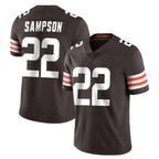 Crovyle C.Browns #22 Dylan Sampson Player Brown Color Vapor Untouchable Limited Home Game Stitched Jerseys