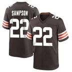 Crovyle C.Browns #22 Dylan Sampson Player Brown Home Game Stitched Jerseys