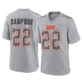 Crovyle C.Browns #22 Dylan Sampson Player Gray Atmosphere Fashion Game Stitched Jerseys