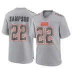 Crovyle C.Browns #22 Dylan Sampson Player Gray Atmosphere Fashion Game Stitched Jerseys