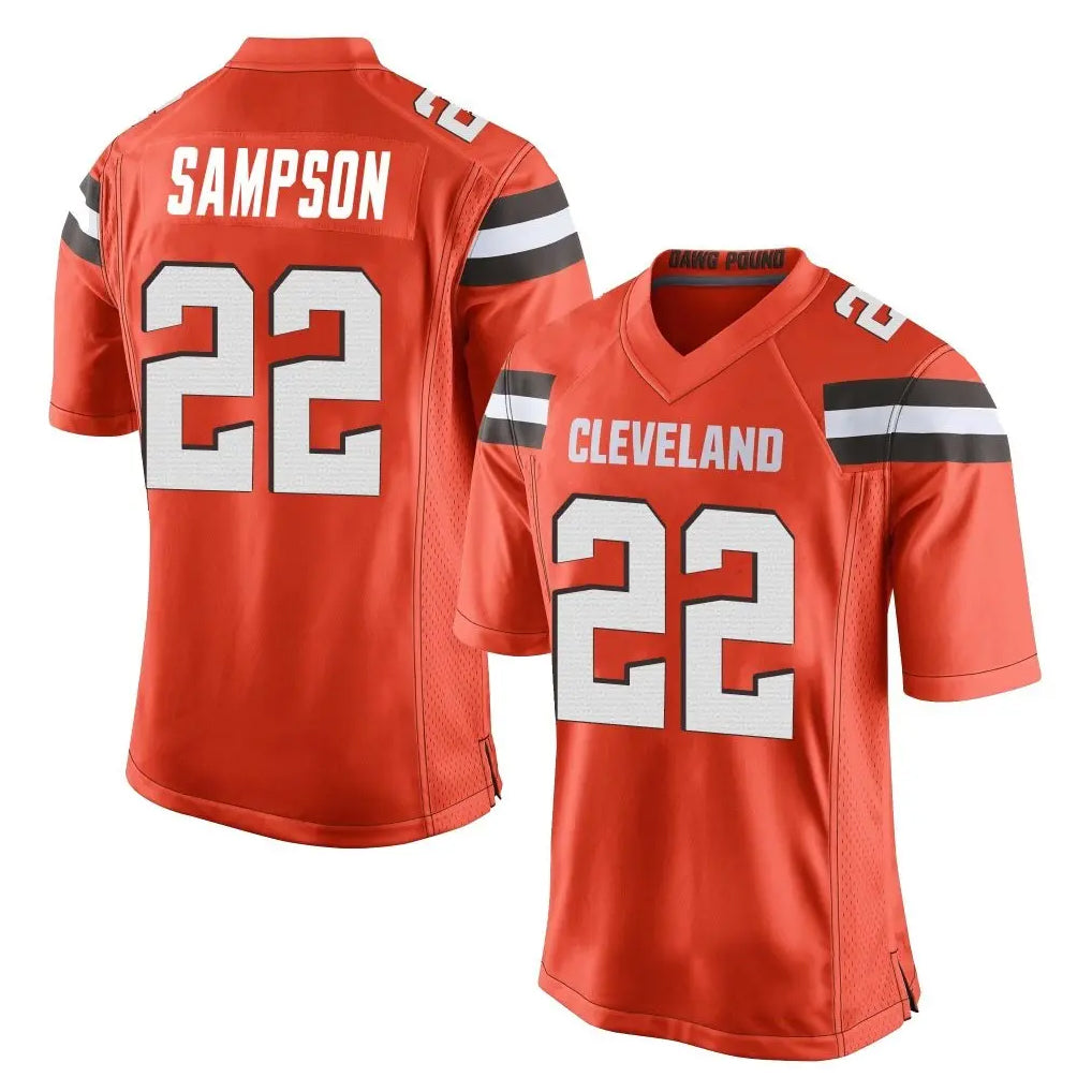 Crovyle C.Browns #22 Dylan Sampson Player Orange Vapor Limited Home Game Stitched Jerseys