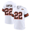 Crovyle C.Browns #22 Dylan Sampson Player White Alternate Home Game Stitched Jerseys