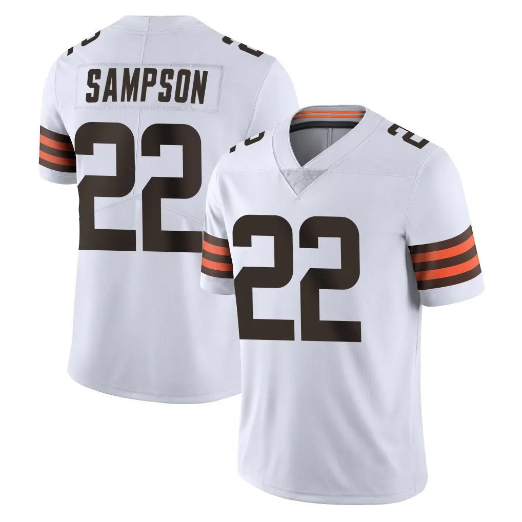 Crovyle C.Browns #22 Dylan Sampson Player White Vapor Untouchable Limited Home Game Stitched Jerseys