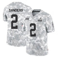 Crovyle C.Browns #2 Shedeur Sanders Player Arctic Camo Salute to Service Limited Home Game Stitched Jerseys