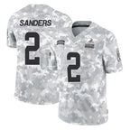 Crovyle C.Browns #2 Shedeur Sanders Player Arctic Camo Salute to Service Limited Home Game Stitched Jerseys