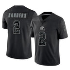 Crovyle C.Browns #2 Shedeur Sanders Player Black Reflective Home Game Stitched Jerseys