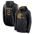 Crovyle C.Browns #2 Shedeur Sanders Player Black Salute to Service Pullover Hoodies Limited Stitched Jerseys
