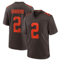 Crovyle C.Browns #2 Shedeur Sanders Player Brown Alternate Home Game Stitched Jerseys