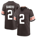 Crovyle C.Browns #2 Shedeur Sanders Player Brown Home Game Stitched Jerseys