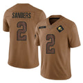 Crovyle C.Browns #2 Shedeur Sanders Player Brown Salute to Service Limited Home Game Stitched Jerseys