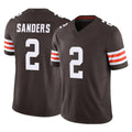 Crovyle C.Browns #2 Shedeur Sanders Player Brown Vapor F.U.S.E. Limited Home Game Stitched Jerseys