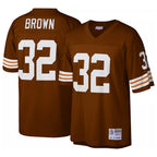 Crovyle C.Browns #32 Jim Brown Player Brown Mitchell & Ness 1963 Throwback Stitched Jerseys
