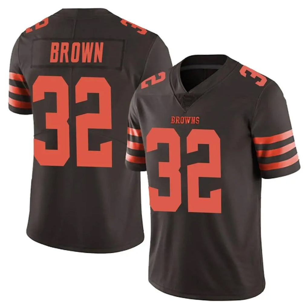 Crovyle C.Browns #32 Jim Brown Player Browns Color Rush Limited Home Game Stitched Jerseys