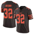 Crovyle C.Browns #32 Jim Brown Player Browns Color Rush Limited Home Game Stitched Jerseys