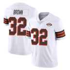 Crovyle C.Browns #32 Jim Brown Player White Limited  Vapor 1946 Collection Alternate Game Stitched Jerseys
