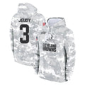 Crovyle C.Browns #3 Jerry Jeudy Player Arctic Camo Salute to Service Hoodies Limited Game Stitched Jerseys