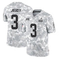Crovyle C.Browns #3 Jerry Jeudy Player Arctic Camo Salute to Service Limited Home Game Stitched Jerseys