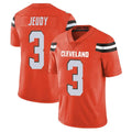 Crovyle C.Browns #3 Jerry Jeudy Player Orange Alternate Vapor Untouchable Limited Home Game Stitched Jerseys