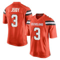 Crovyle C.Browns #3 Jerry Jeudy Player Orange Home Game Stitched Jerseys