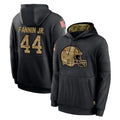 Crovyle C.Browns #44 Harold Fannin Jr. Player Black Salute to Service Pullover Hoodies Limited Stitched Jerseys
