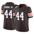 Crovyle C.Browns #44 Harold Fannin Jr. Player Brown Vapor F.U.S.E. Limited Home Game Stitched Jerseys