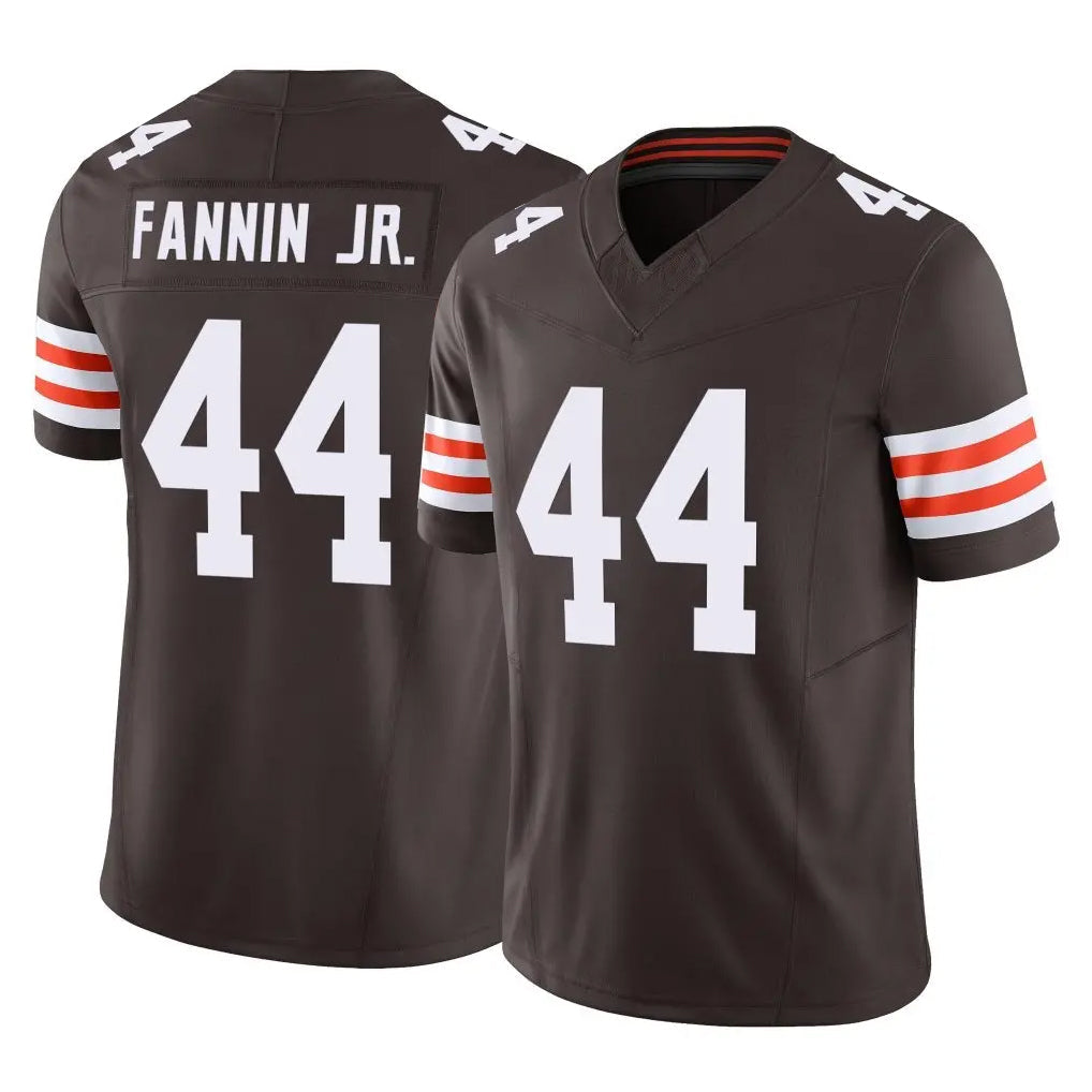 Crovyle C.Browns #44 Harold Fannin Jr. Player Brown Vapor F.U.S.E. Limited Home Game Stitched Jerseys