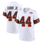 Crovyle C.Browns #44 Harold Fannin Jr. Player White Alternate Home Game Stitched Jerseys