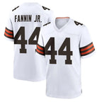 Crovyle C.Browns #44 Harold Fannin Jr. Player White Home Game Stitched Jerseys