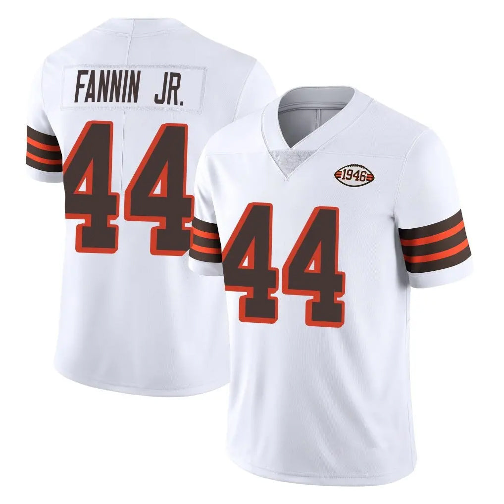 Crovyle C.Browns #44 Harold Fannin Jr. Player White Limited  Vapor 1946 Collection Alternate Game Stitched Jerseys