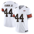 Crovyle C.Browns #44 Harold Fannin Jr. Player White Vapor F.U.S.E. Limited Home Game Stitched Jerseys