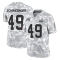 Crovyle C.Browns #49 Carson Schwesinger Player Arctic Camo Salute to Service Limited Home Game Stitched Jerseys
