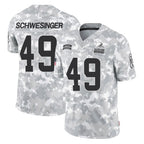 Crovyle C.Browns #49 Carson Schwesinger Player Arctic Camo Salute to Service Limited Home Game Stitched Jerseys