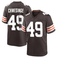 Crovyle C.Browns #49 Carson Schwesinger Player Brown Home Game Stitched Jerseys