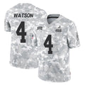 Crovyle C.Browns #4 Deshaun Watson Player Arctic Camo Salute to Service Limited Home Game Stitched Jerseys