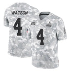 Crovyle C.Browns #4 Deshaun Watson Player Arctic Camo Salute to Service Limited Home Game Stitched Jerseys